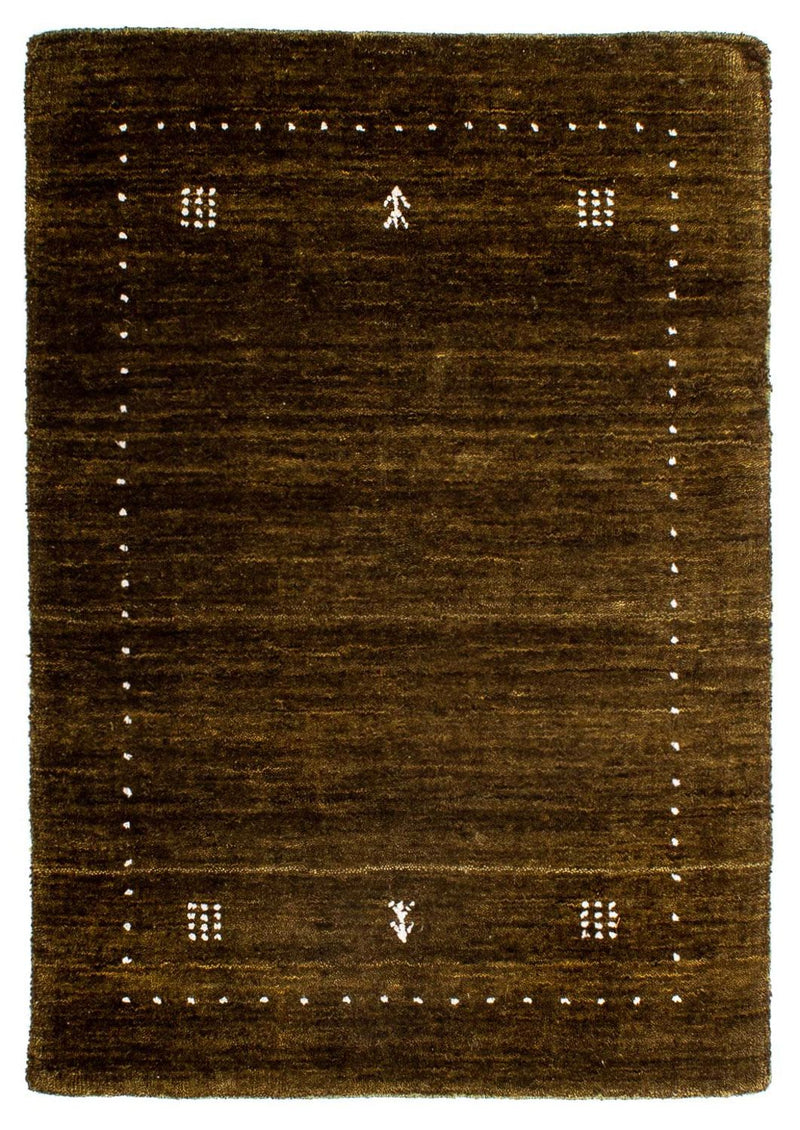 インド ロリバフト 絨毯 91x64cm - ウールラグ