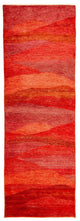 インド ギャベ 絨毯 197x77cm - ウールラグ