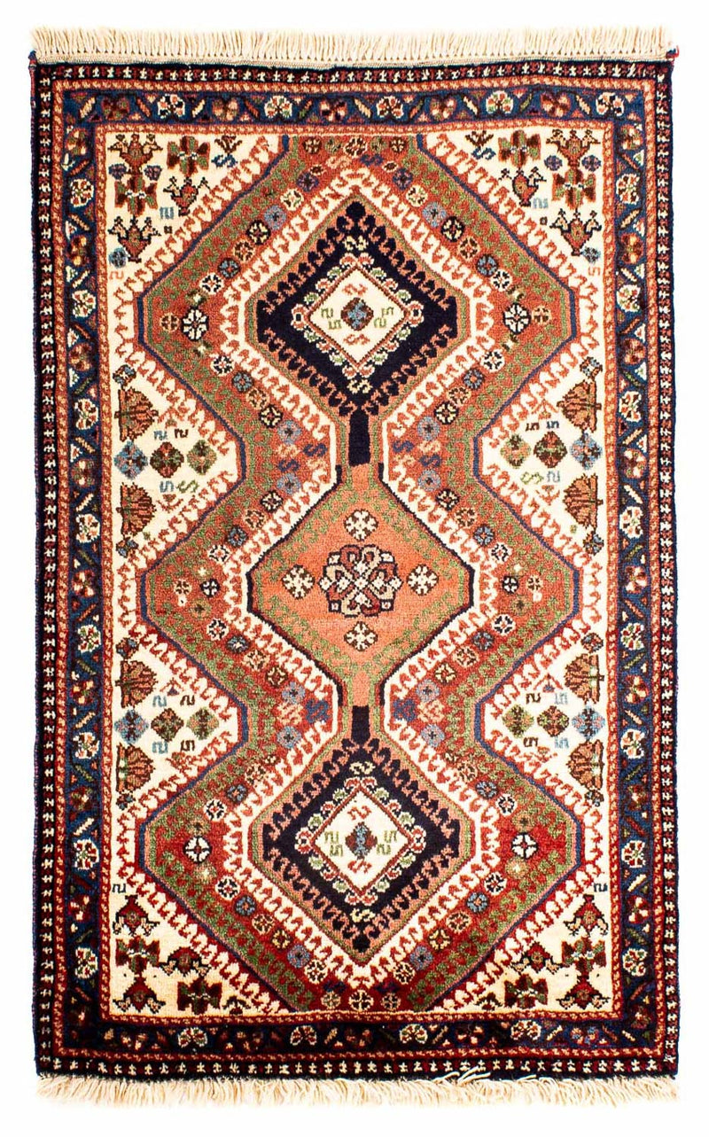 ヤラメ 絨毯 101x64cm - ペルシャ絨毯