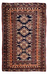 アフガン絨毯 140x94cm - オリエンタル絨毯 – product image