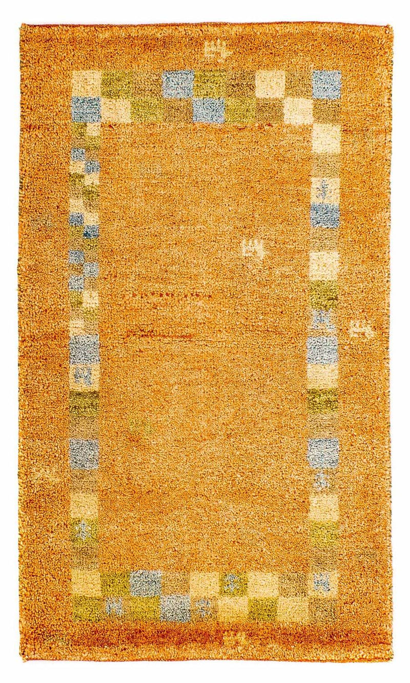 インド ギャベ 絨毯 110x65cm - ウールラグ