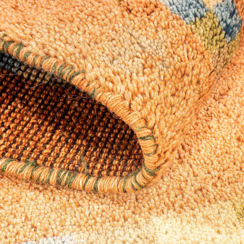 インド ギャベ 絨毯 110x65cm - ウールラグ