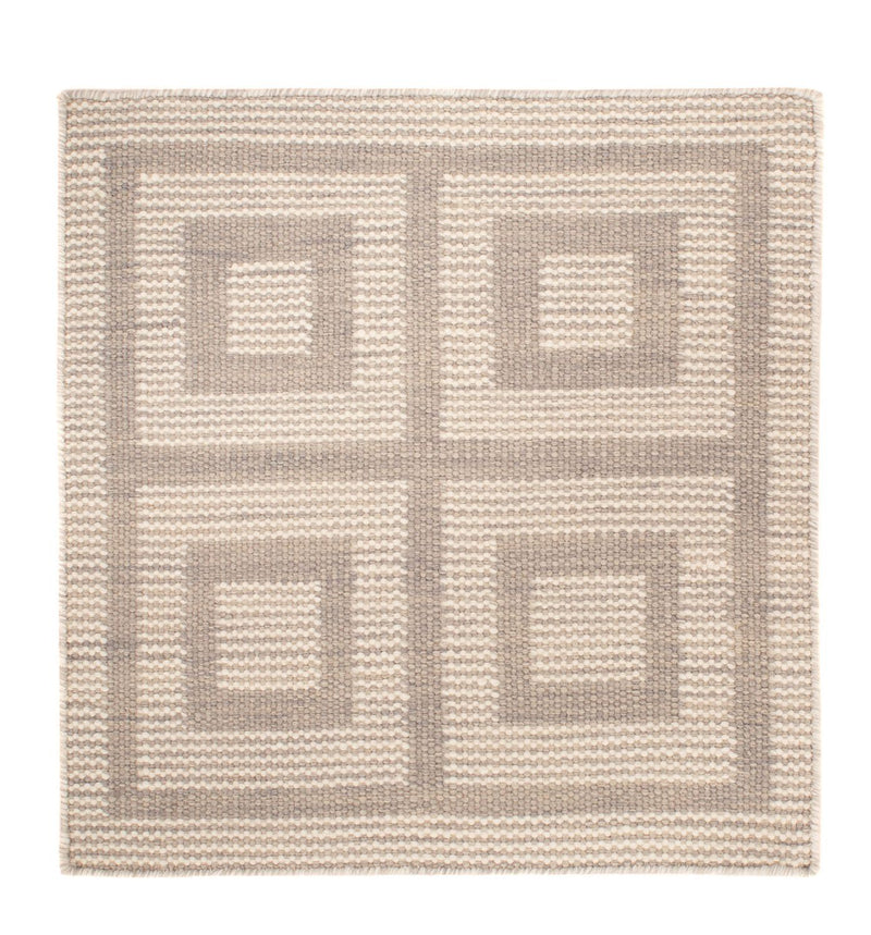キリム モダン 絨毯 60x60cm - ウールラグ