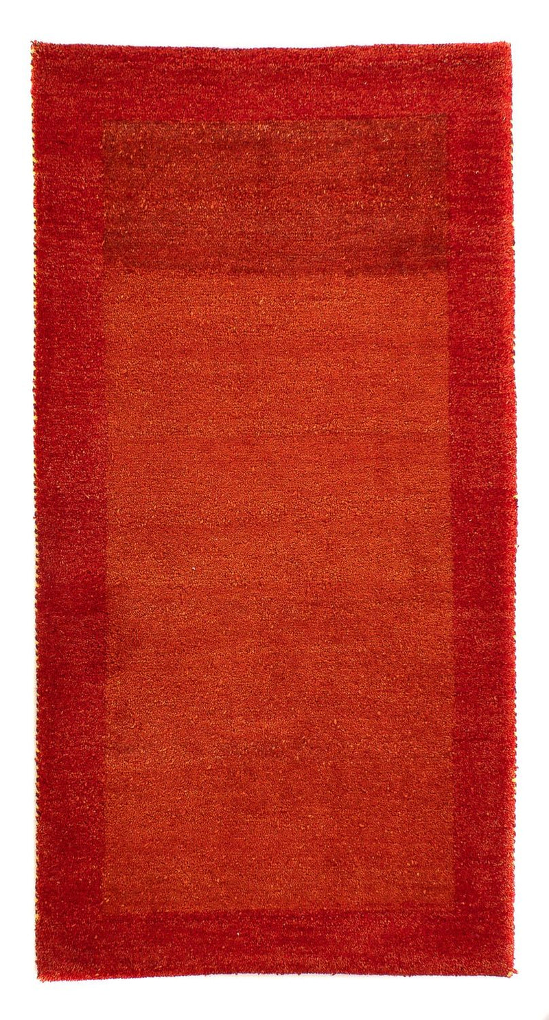 インド ギャベ 絨毯 142x74cm - ウールラグ