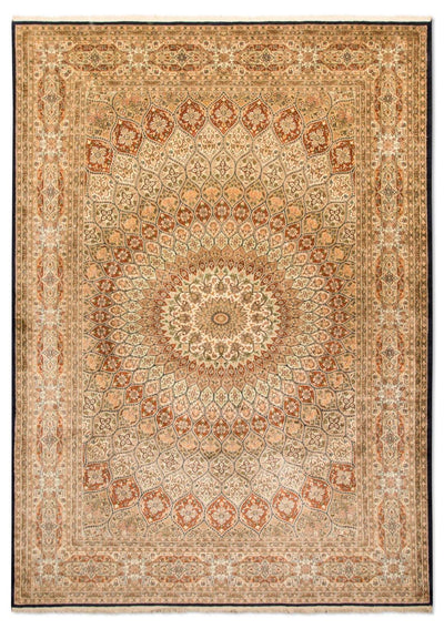 カシミールシルク 絨毯 197x287cm - オリエンタル絨毯
