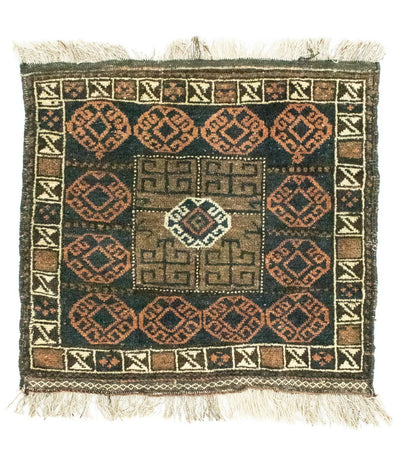 アフガン絨毯 64x66cm - オリエンタル絨毯