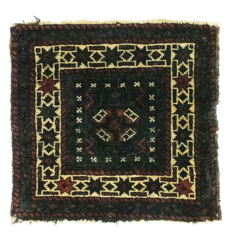 アフガン絨毯 35x33cm - オリエンタル絨毯