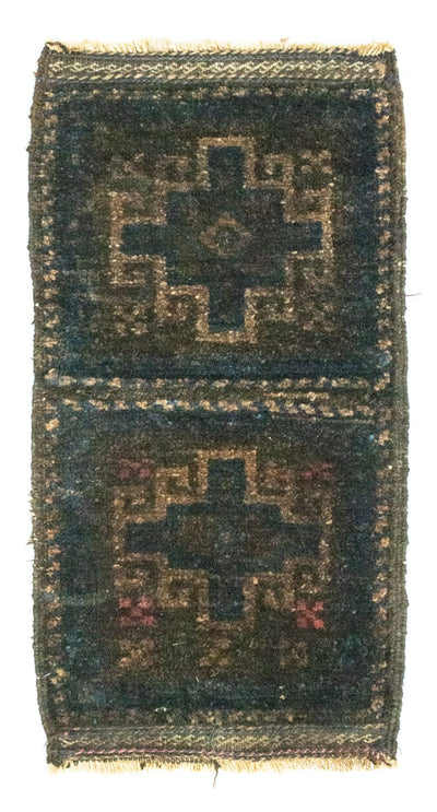 アフガン絨毯 25x47cm - オリエンタル絨毯