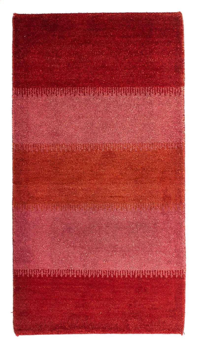 インド ギャベ 絨毯 136x71cm - ウールラグ