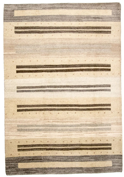 インド ギャベ 絨毯 201x289cm - ウールラグ