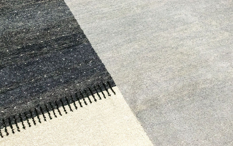インド ギャベ 絨毯 301x199cm - ウールラグ