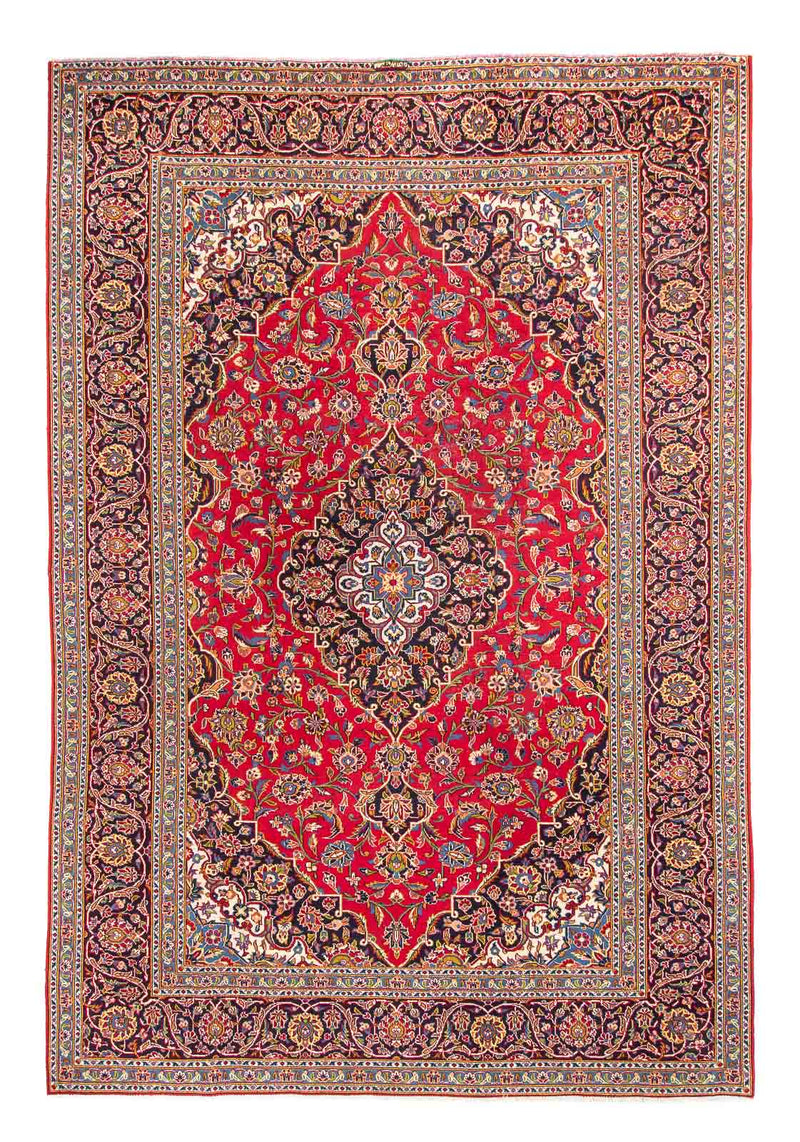 カシャーン 絨毯 346x243cm - ペルシャ絨毯