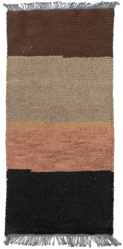 ネパール絨毯 70x140cm - ウールラグ