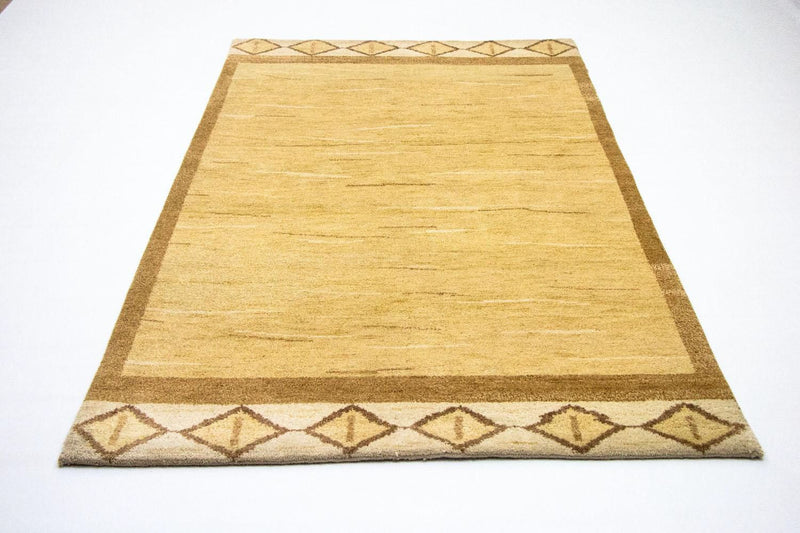 インド ギャベ 絨毯 242x150cm - ウールラグ