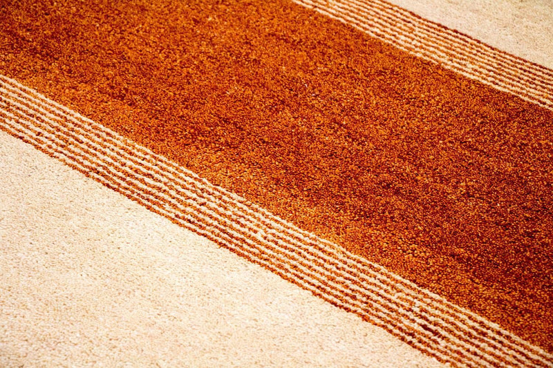 インド ギャベ 絨毯 240x174cm - ウールラグ