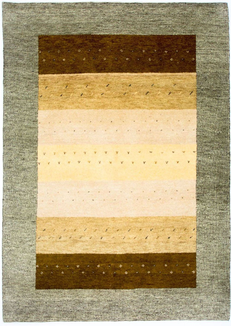 インド ギャベ 絨毯 241x174cm - ウールラグ