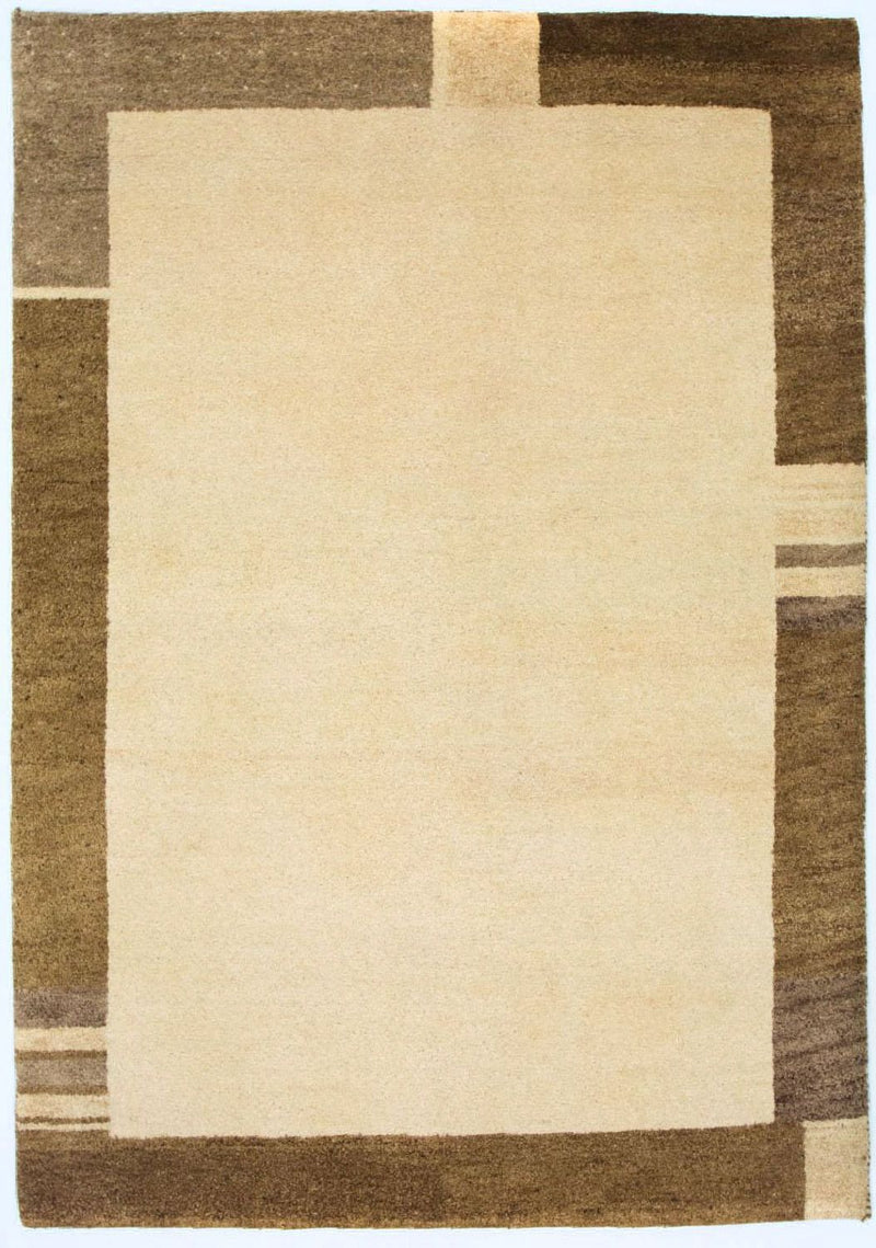 インド ギャベ 絨毯 196x143cm - ウールラグ