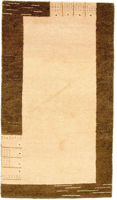 インド ギャベ 絨毯 91x160cm - ウールラグ