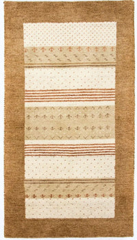 インド ギャベ 絨毯 163x87cm - ウールラグ – product image