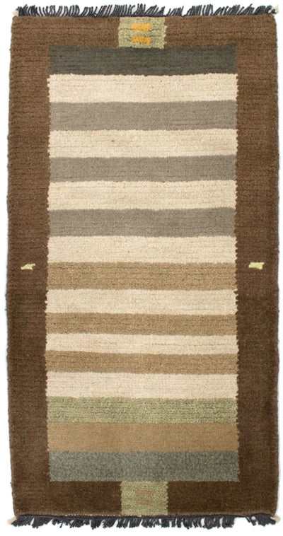ネパール絨毯 70x140cm - ウールラグ