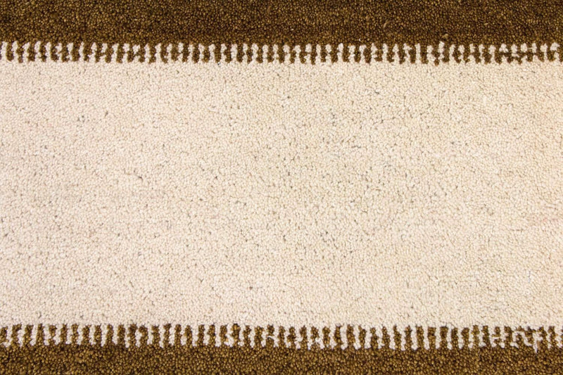 インド ギャベ 絨毯 137x71cm - ウールラグ