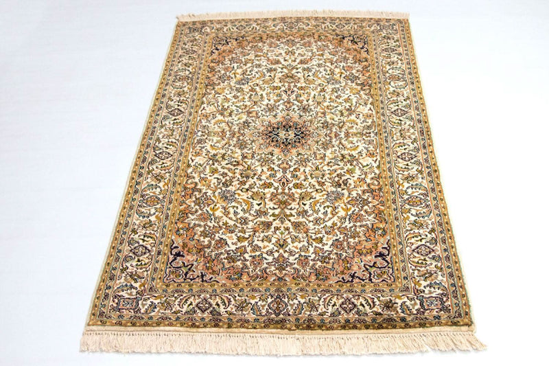 カシミールシルク 絨毯 149x89cm - オリエンタル絨毯