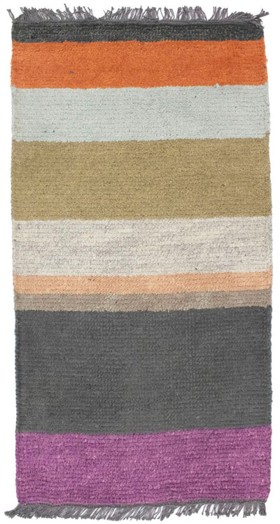 ネパール絨毯 70x140cm - ウールラグ