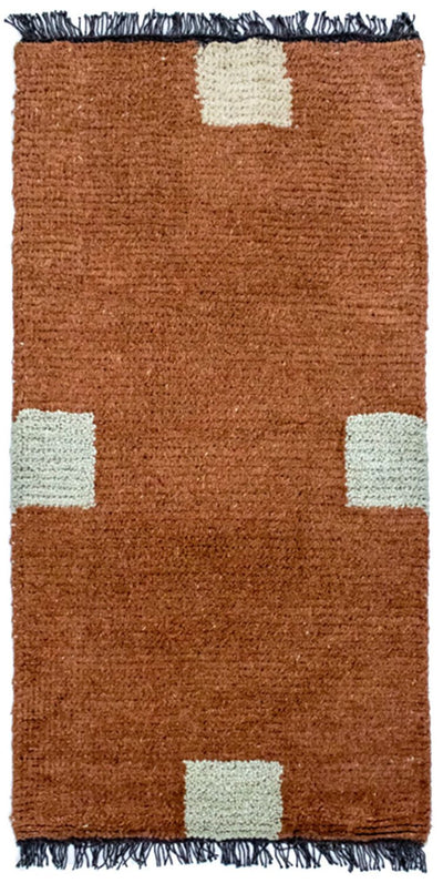 ネパール絨毯 70x140cm - ウールラグ