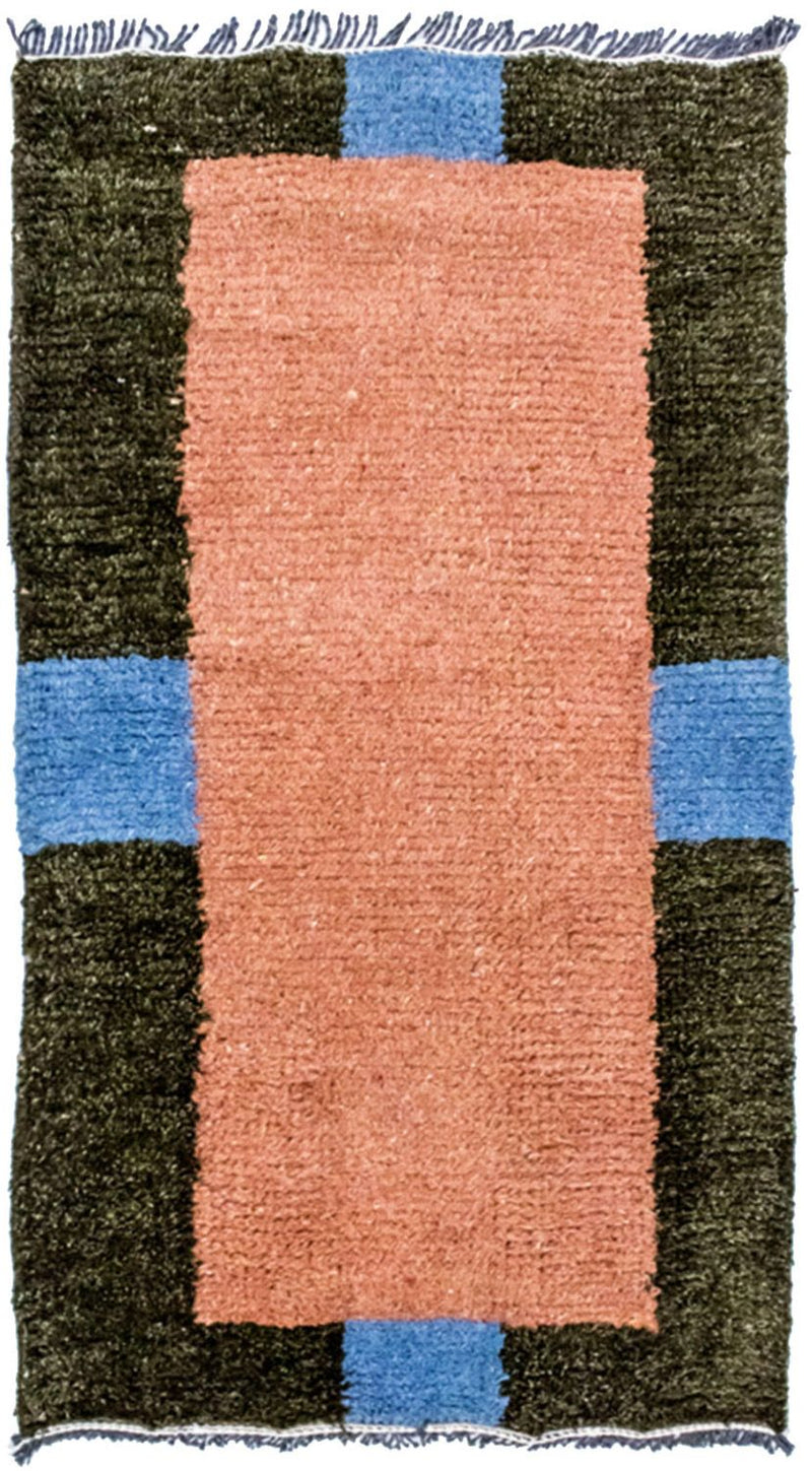 ネパール絨毯 140x70cm - ウールラグ