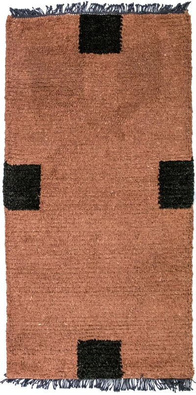ネパール絨毯 70x140cm - ウールラグ