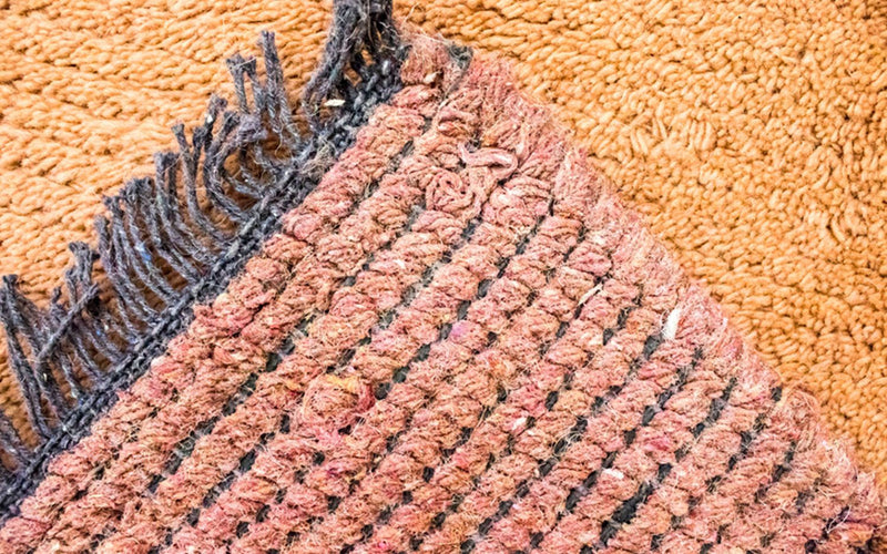 ネパール絨毯 140x70cm - ウールラグ