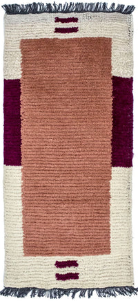 ネパール絨毯 140x70cm - ウールラグ – product image