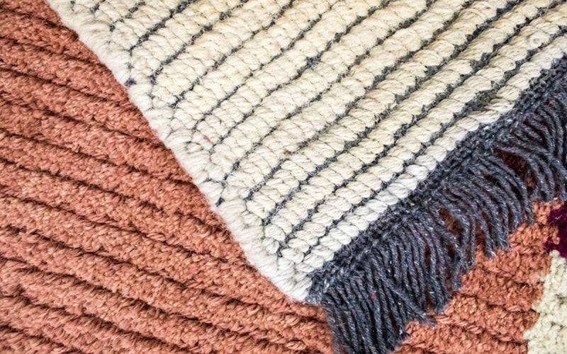 ネパール絨毯 140x70cm - ウールラグ