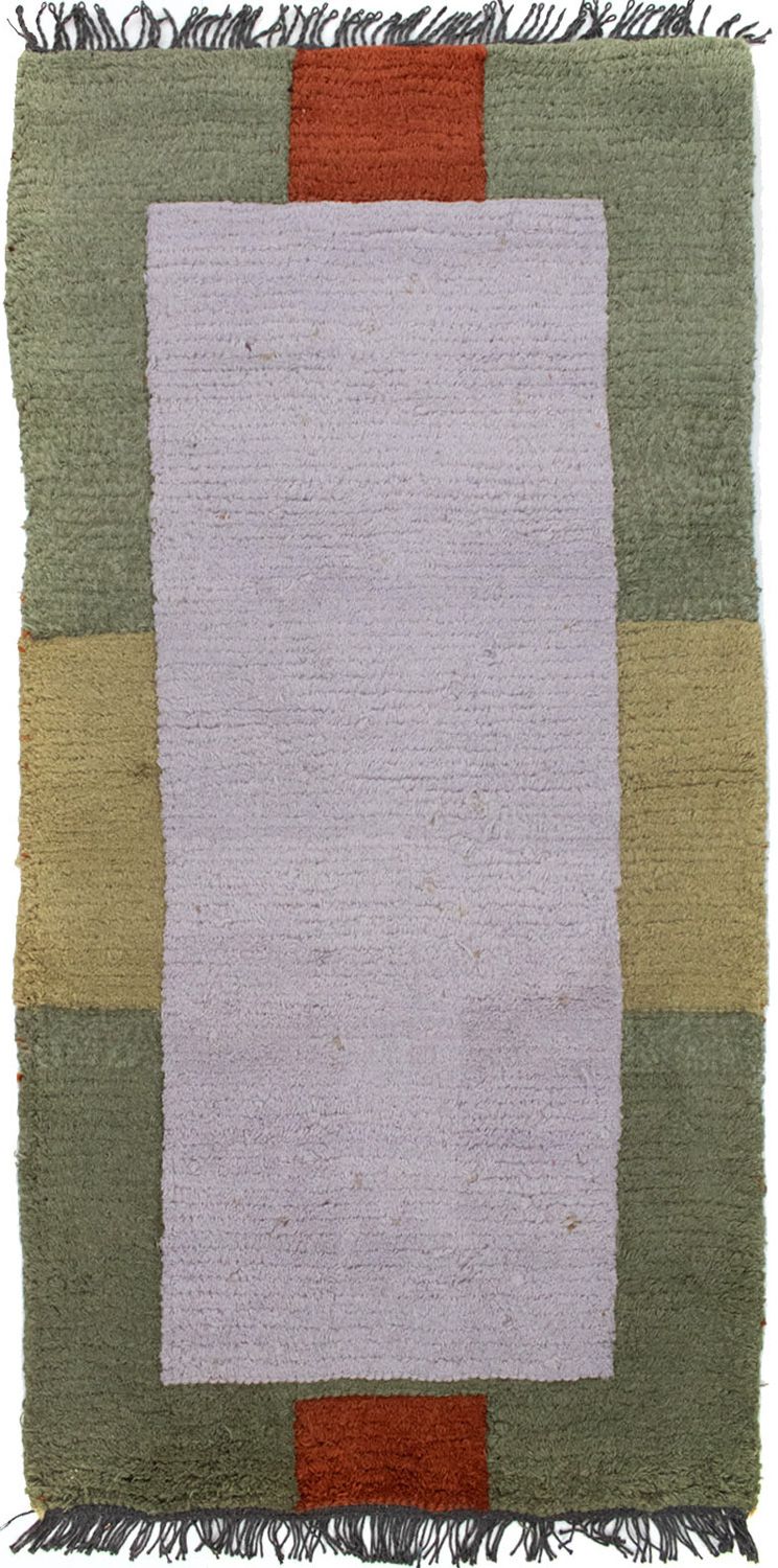 ネパール絨毯 140x70cm - ウールラグ