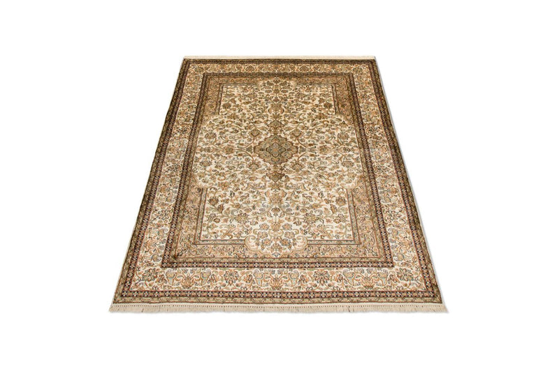 カシミールシルク 絨毯 186x126cm - オリエンタル絨毯
