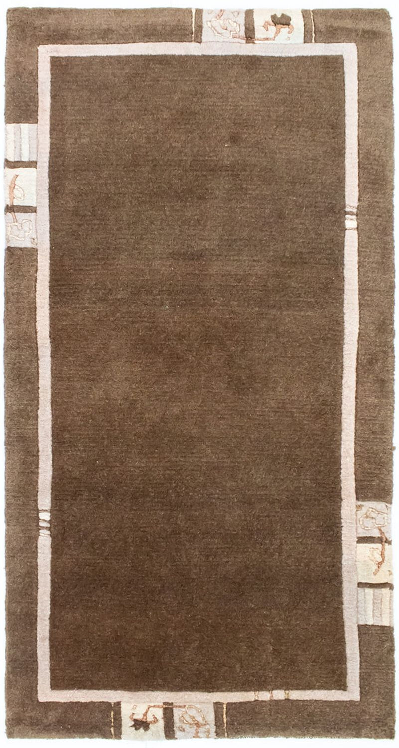 ネパール絨毯 140x70cm - ウールラグ