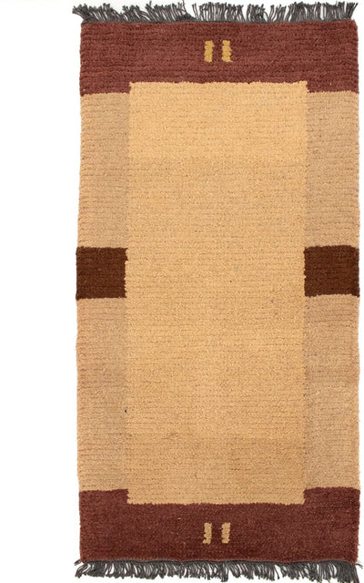 ネパール絨毯 70x140cm - ウールラグ
