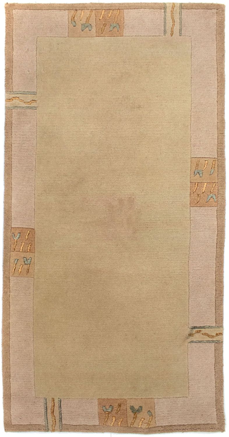 ネパール絨毯 140x70cm - ウールラグ