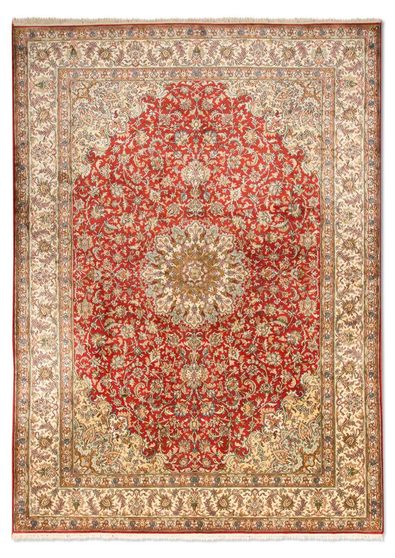 カシミールシルク 絨毯 218x156cm - オリエンタル絨毯