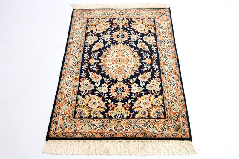 カシミールシルク 絨毯 98x63cm - オリエンタル絨毯