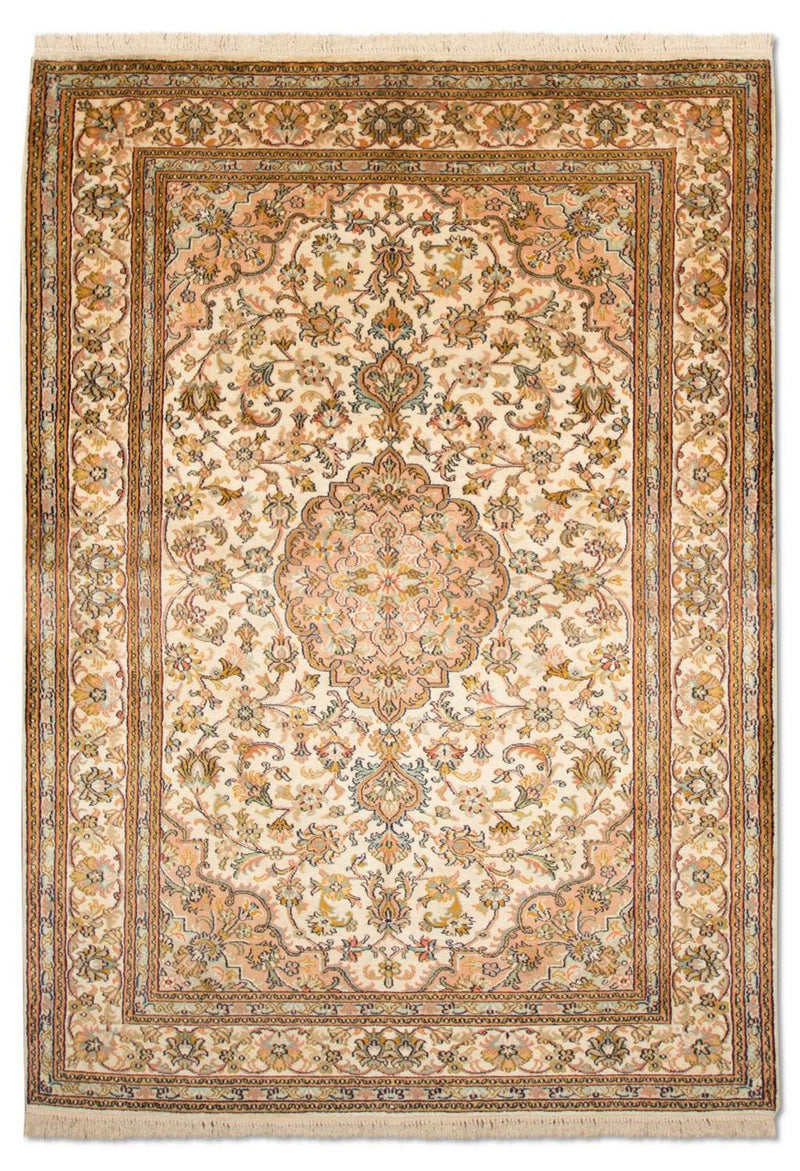 カシミールシルク 絨毯 184x124cm - オリエンタル絨毯