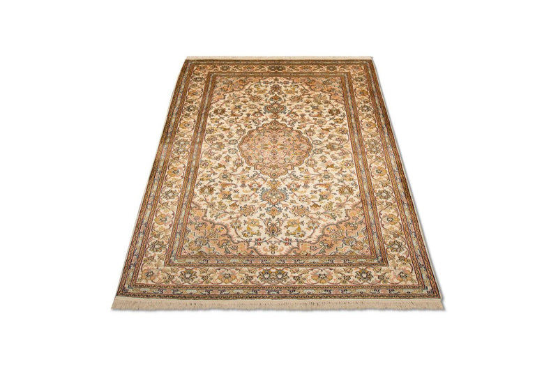 カシミールシルク 絨毯 184x124cm - オリエンタル絨毯