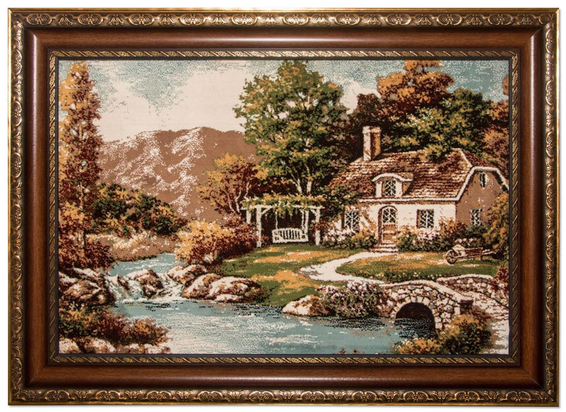 絵画絨毯 85x60cm - オリエンタル絨毯