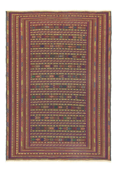 キリム アフガン 絨毯 195x278cm