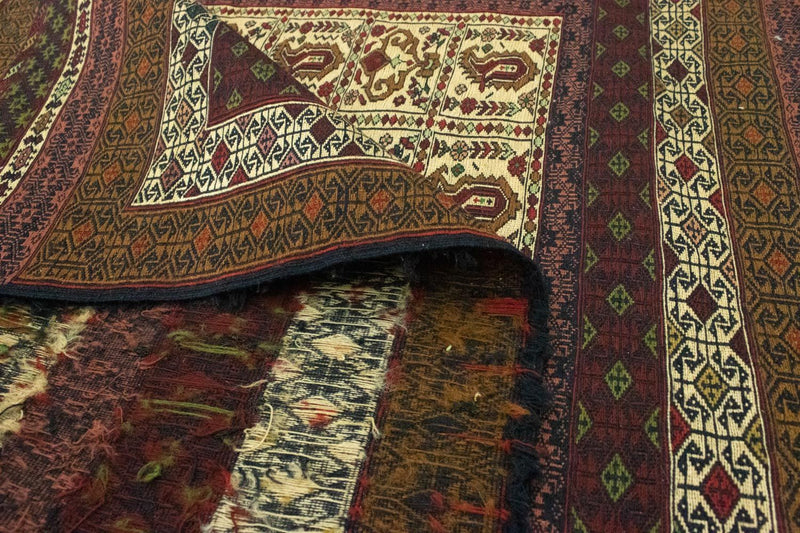 キリム アフガン 絨毯 196x123cm
