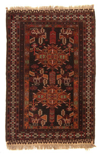 アフガン絨毯 189x127cm - オリエンタル絨毯 – product image