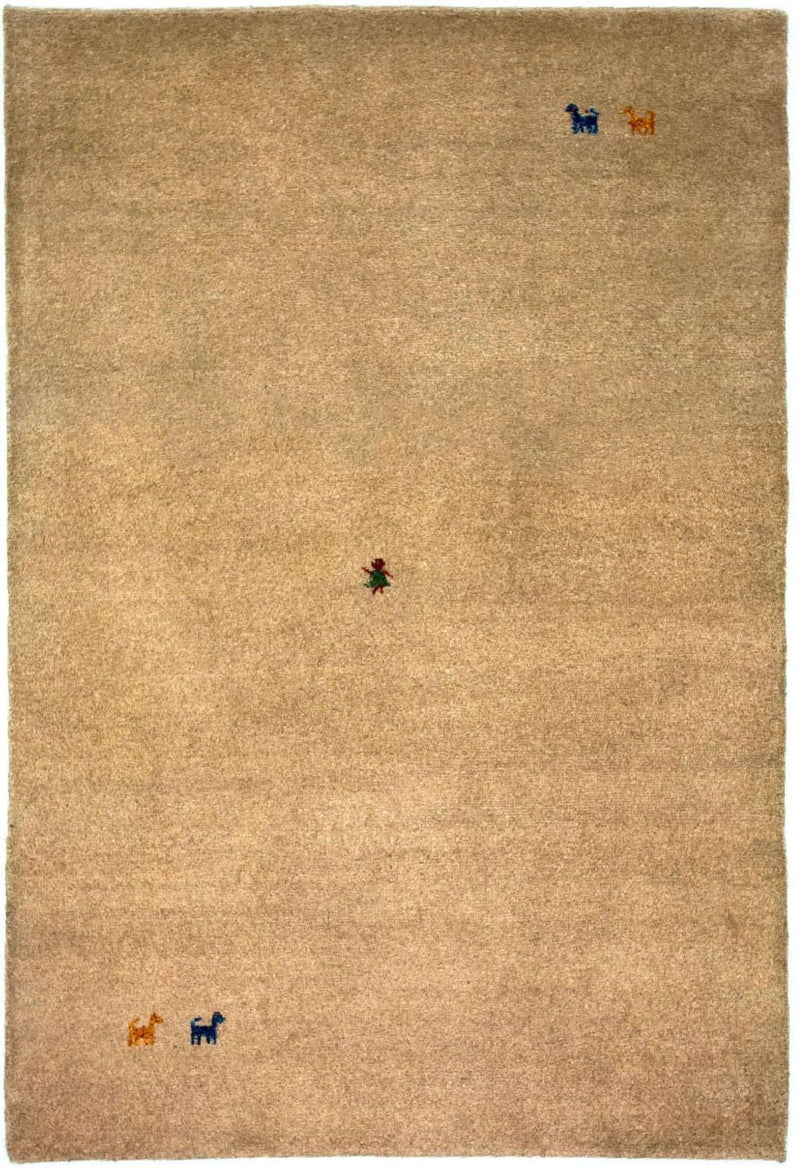 インド ギャベ 絨毯 200x140cm - ウールラグ