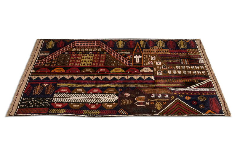 バルーチ絨毯 140x85cm - オリエンタル絨毯
