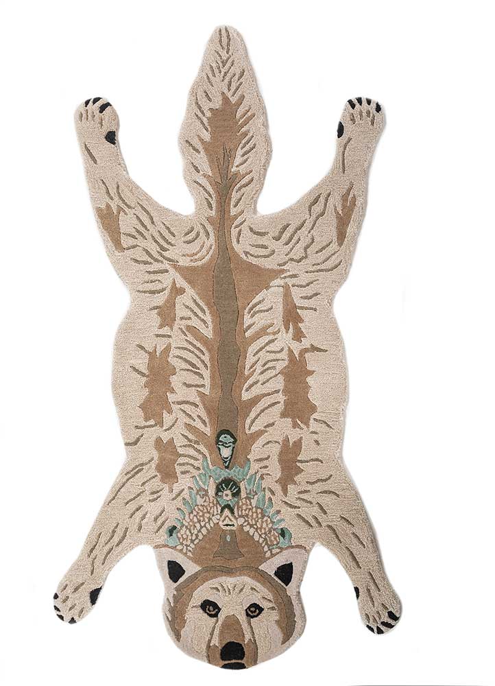 子供用ラグ 155x90cm - ウールラグ