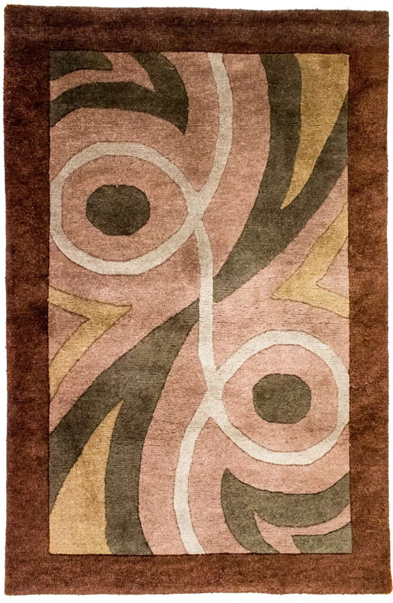 ネパール絨毯 178x119cm - ウールラグ